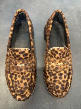 Freda Salvador Elba Penny Loafers - Leopard